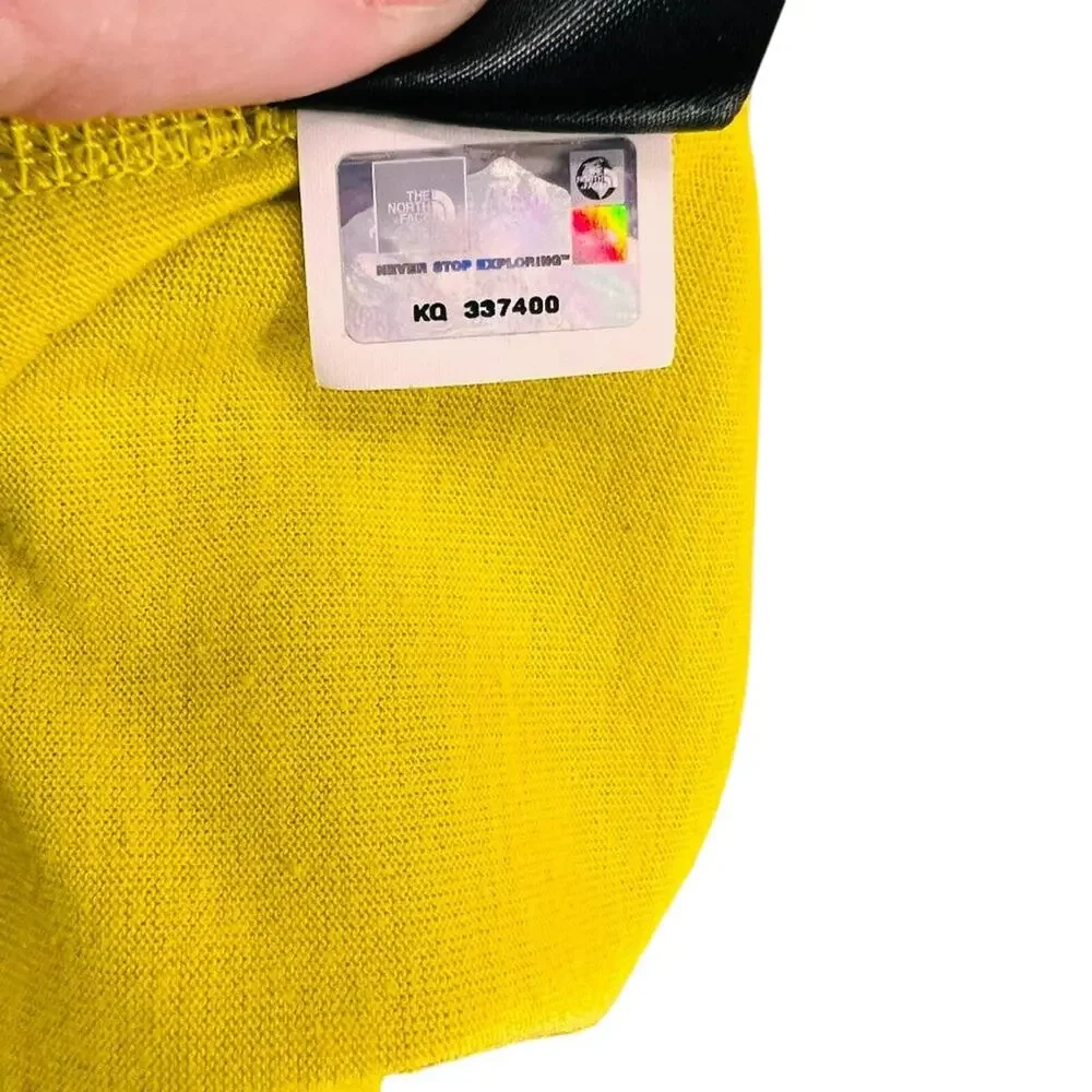 The North Face Long Sleeve FlashDry Crew Olive Yellow Men's XXLarge